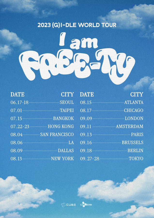 G)I-DLE Announce 2023 World Tour [I Am FREE-TY]